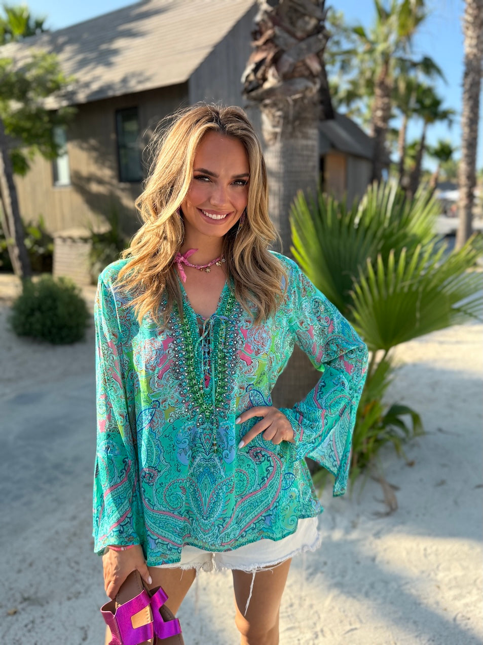 Fanny Blouse Azur