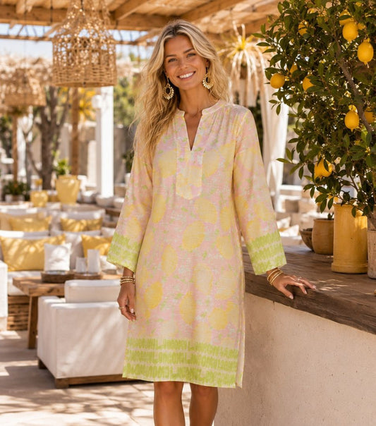 Elara Kaftan Dress Limoni
