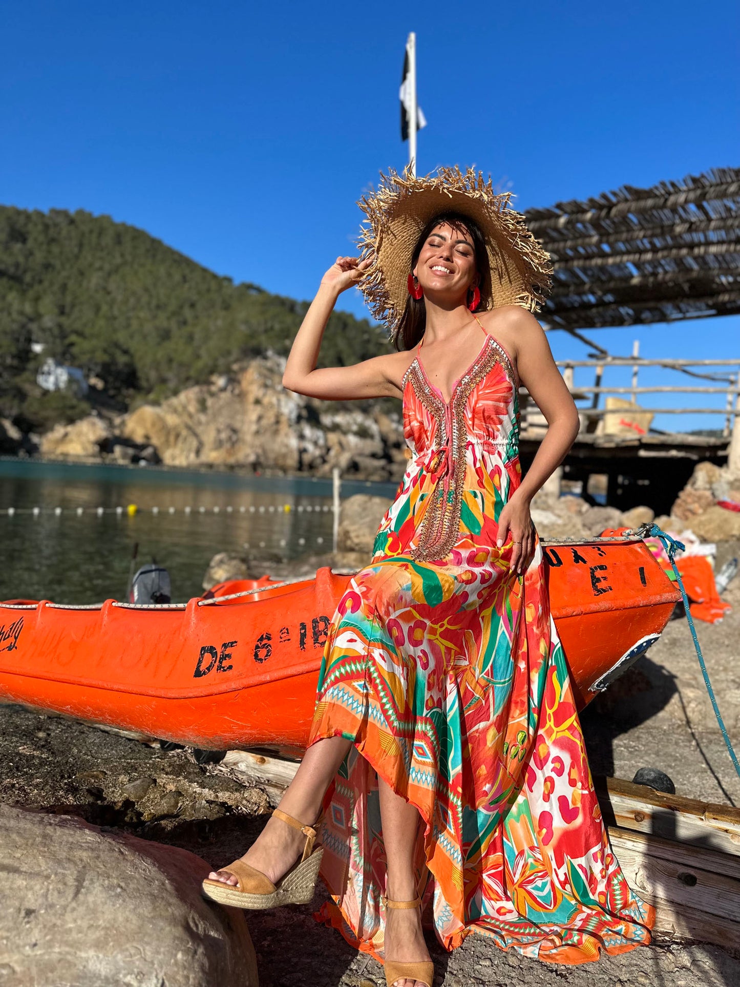 Hi Low Dress Tropical