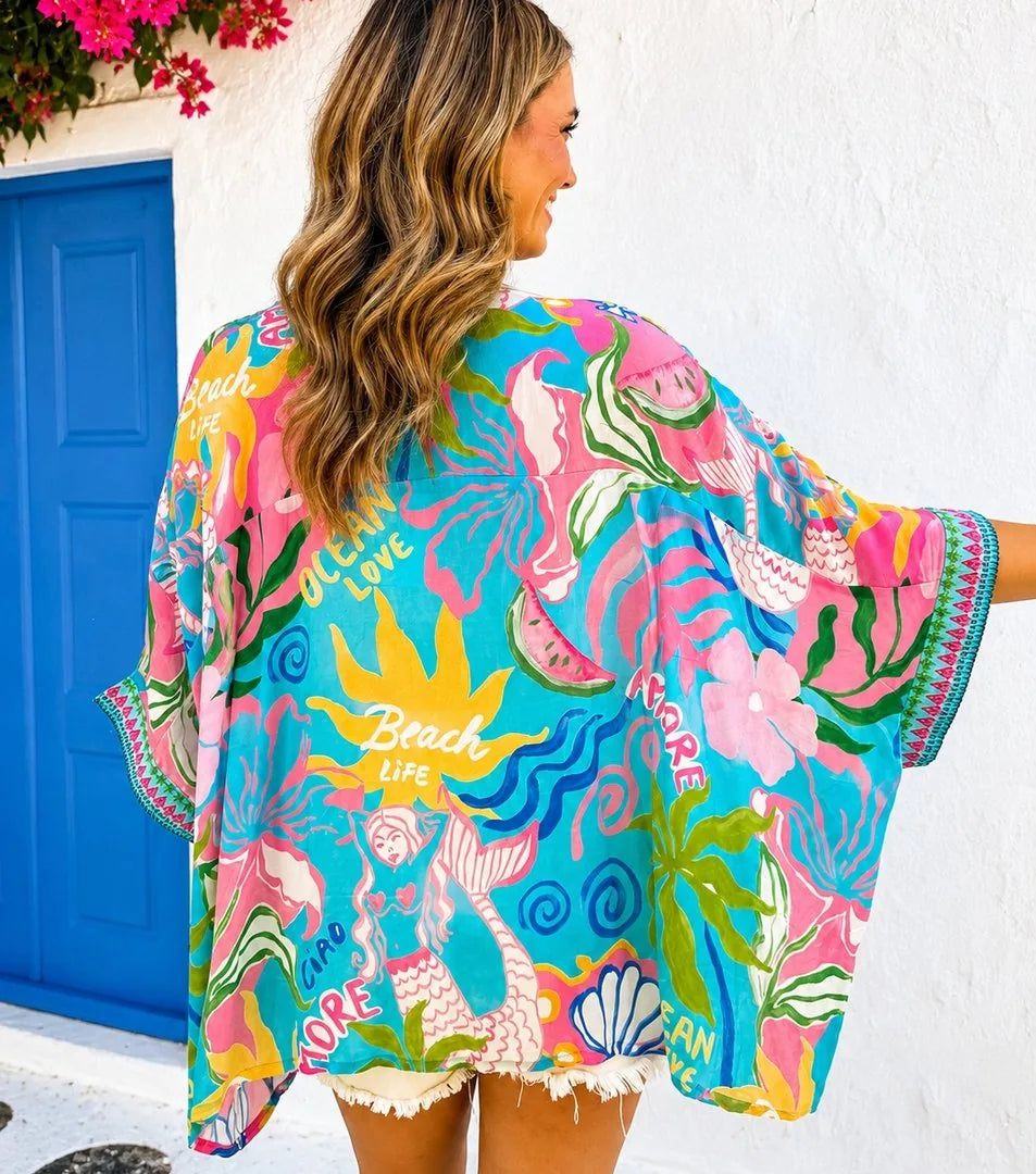 Jane Blouse Ocean Love